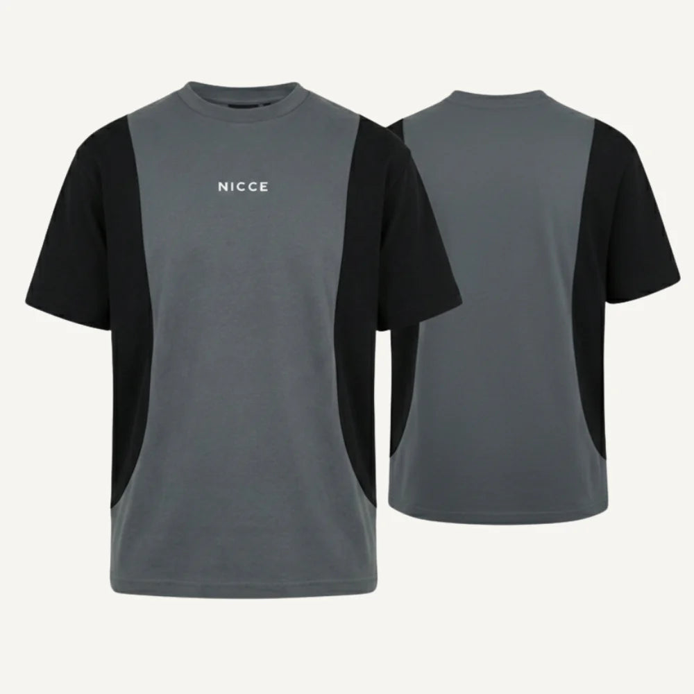 Grey Black PQ Interlock T-Shirt