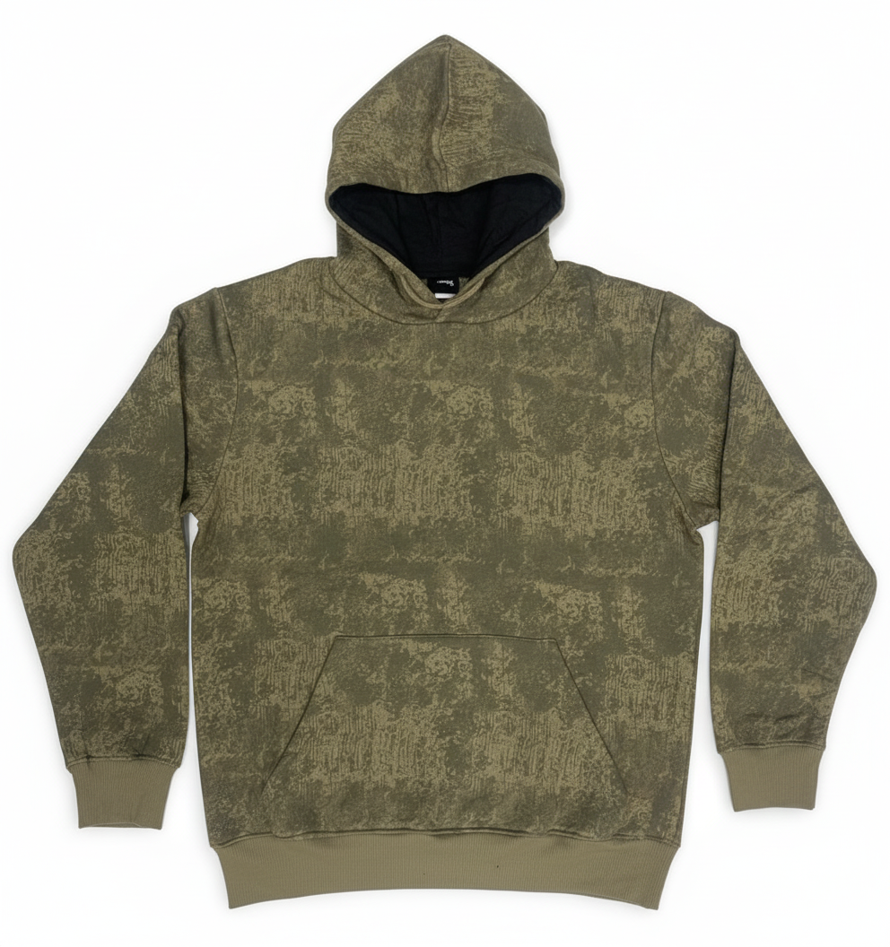 BRIXZEE Unbeatable Comfort | Camo Print Fleece Pullover Hoodie