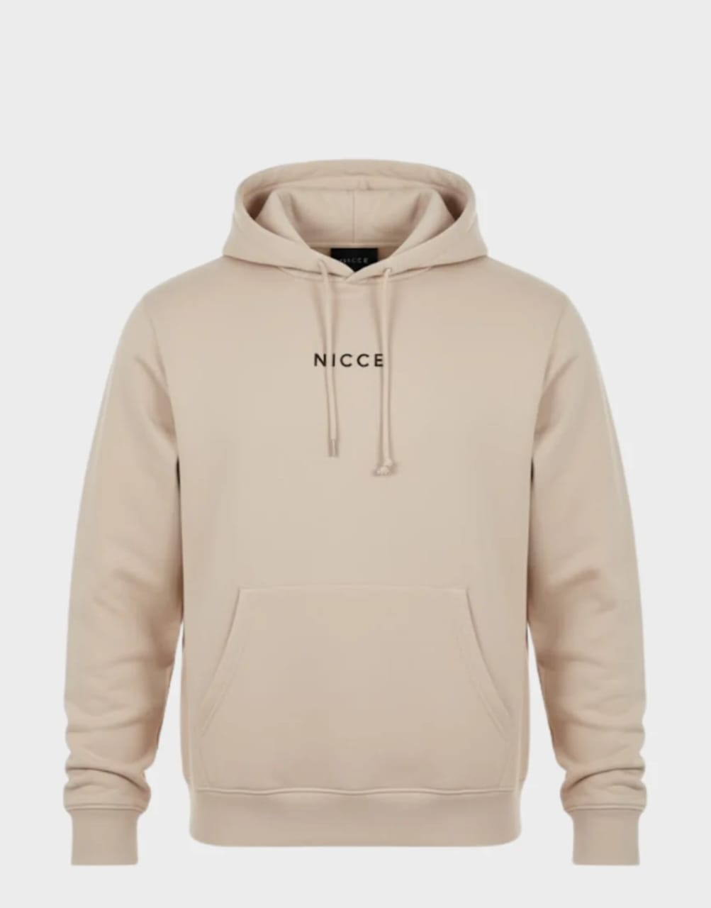 NICCE Minimalist Essential Pullover Hoodie - Versatile Stone Beige