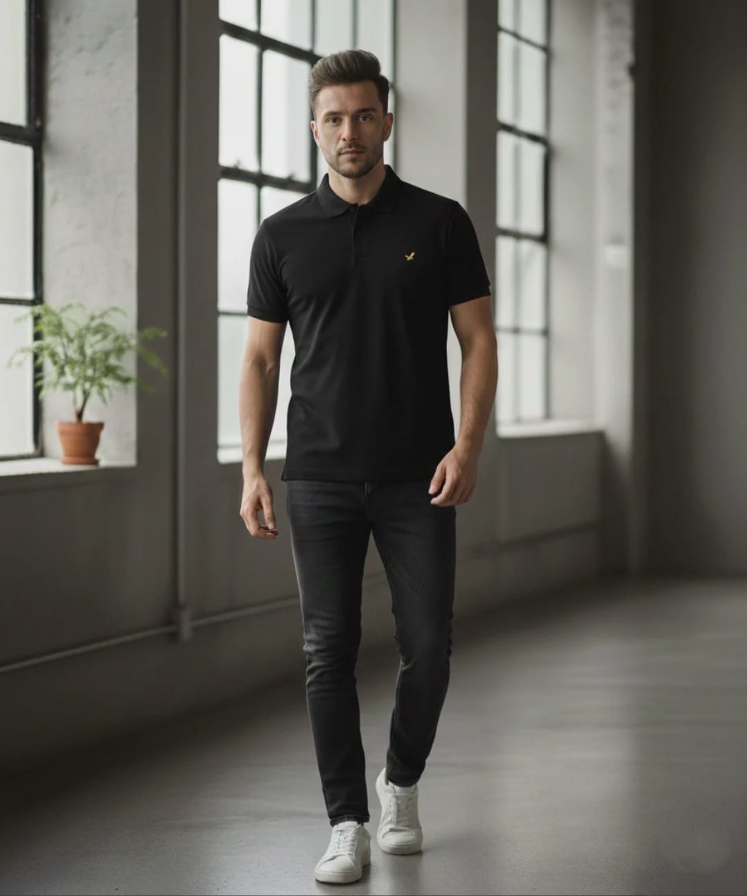Brave Soul Black Polo